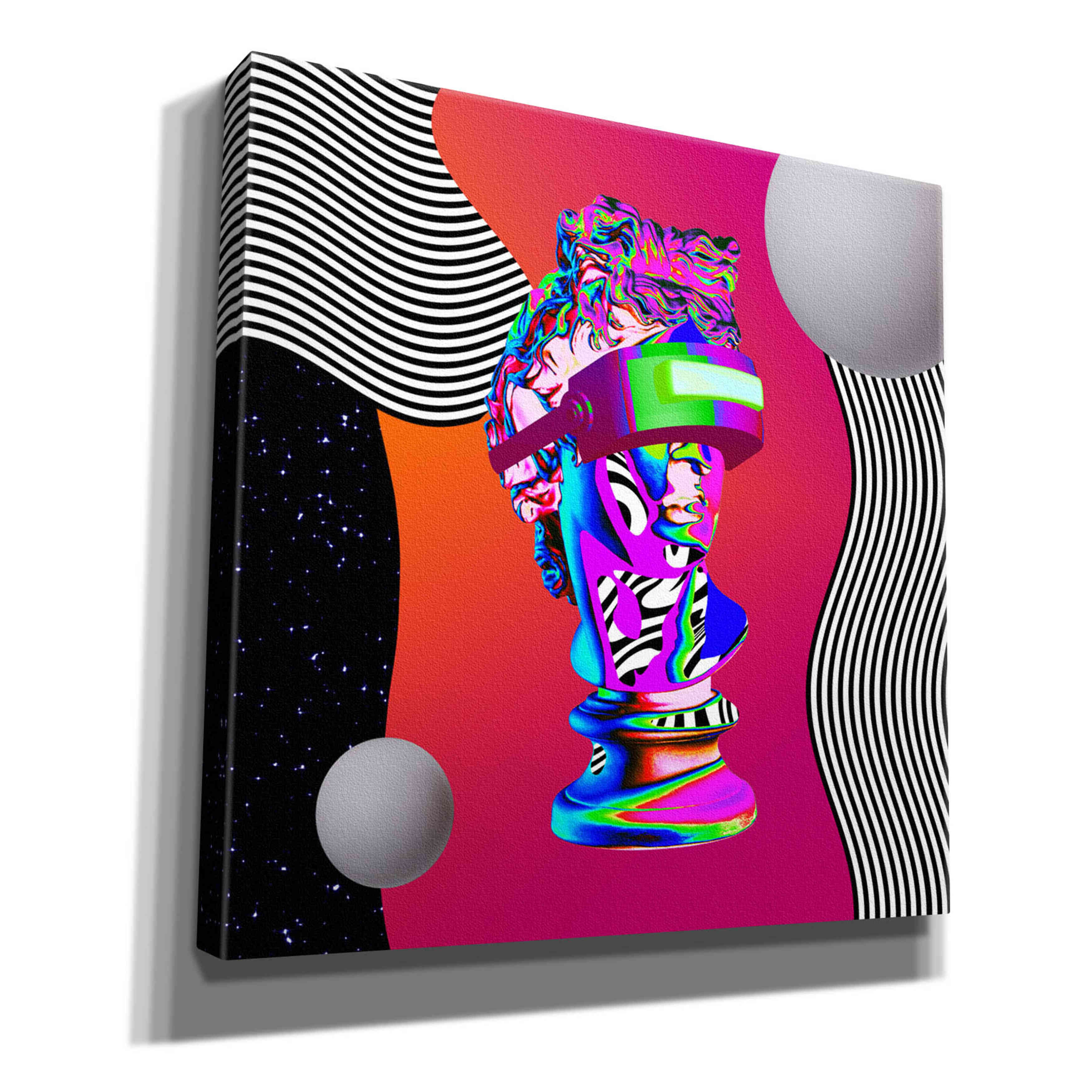 'Cyberpunk David ' by Epic Portfolio, Canvas Wall Art