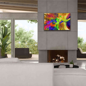 'Michelangelo - Creation of Adam Colorful II' by Epic Art Portfolio, Canvas Wall Art,40x26