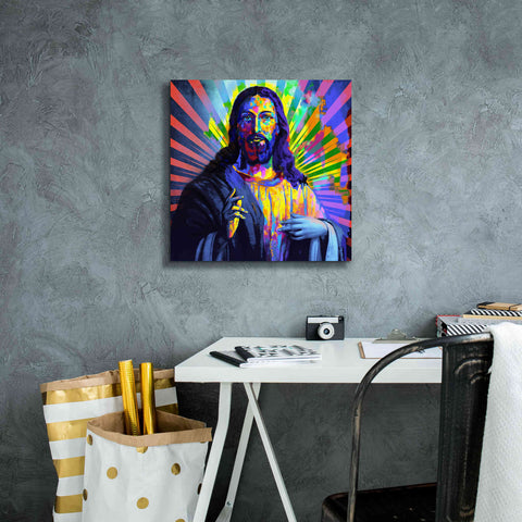 Image of 'Colorful Christ I' by Epic Art Portfolio, Canvas Wall Art,18x18