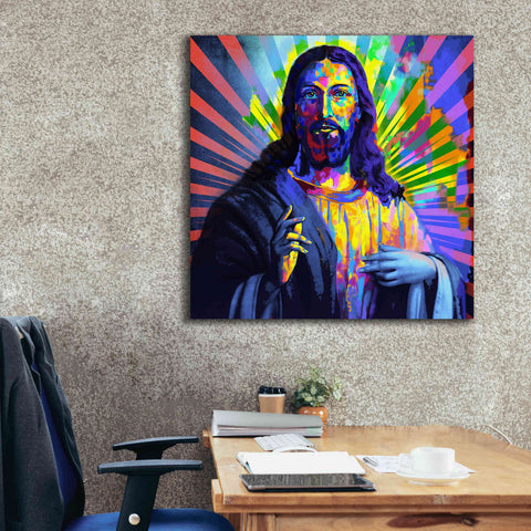 Image of 'Colorful Christ I' by Epic Art Portfolio, Canvas Wall Art,37x37