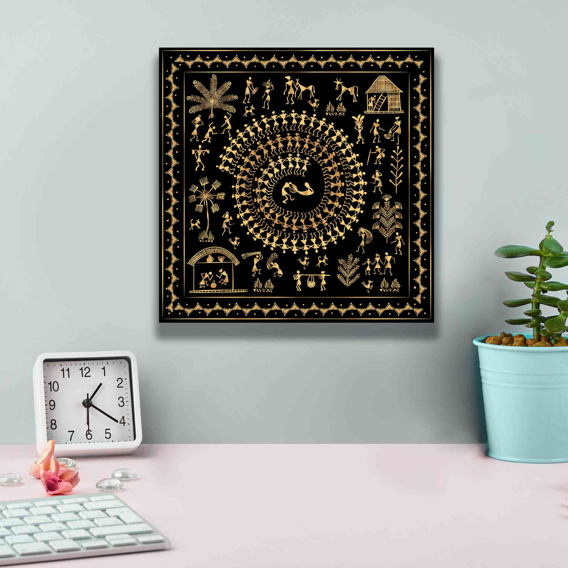 'Africania Converted' by Epic Portfolio, Giclee Canvas Wall Art,12x12