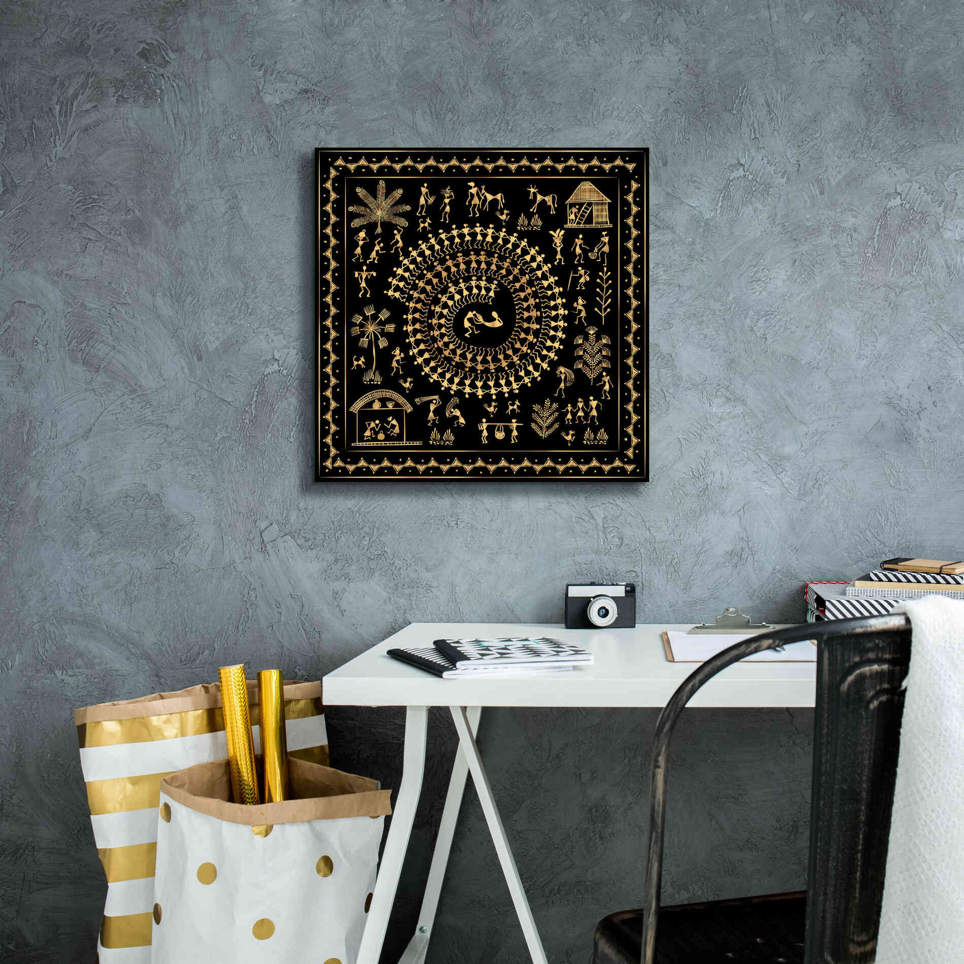 'Africania Converted' by Epic Portfolio, Giclee Canvas Wall Art,18x18