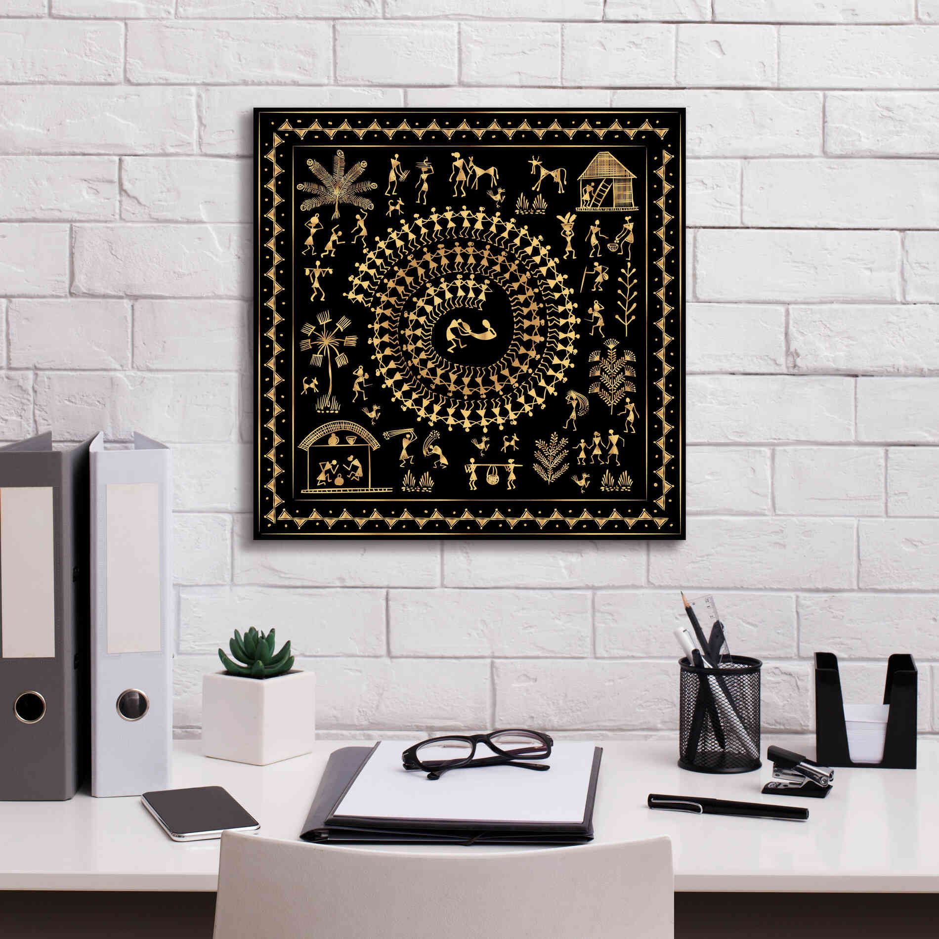 'Africania Converted' by Epic Portfolio, Giclee Canvas Wall Art,18x18