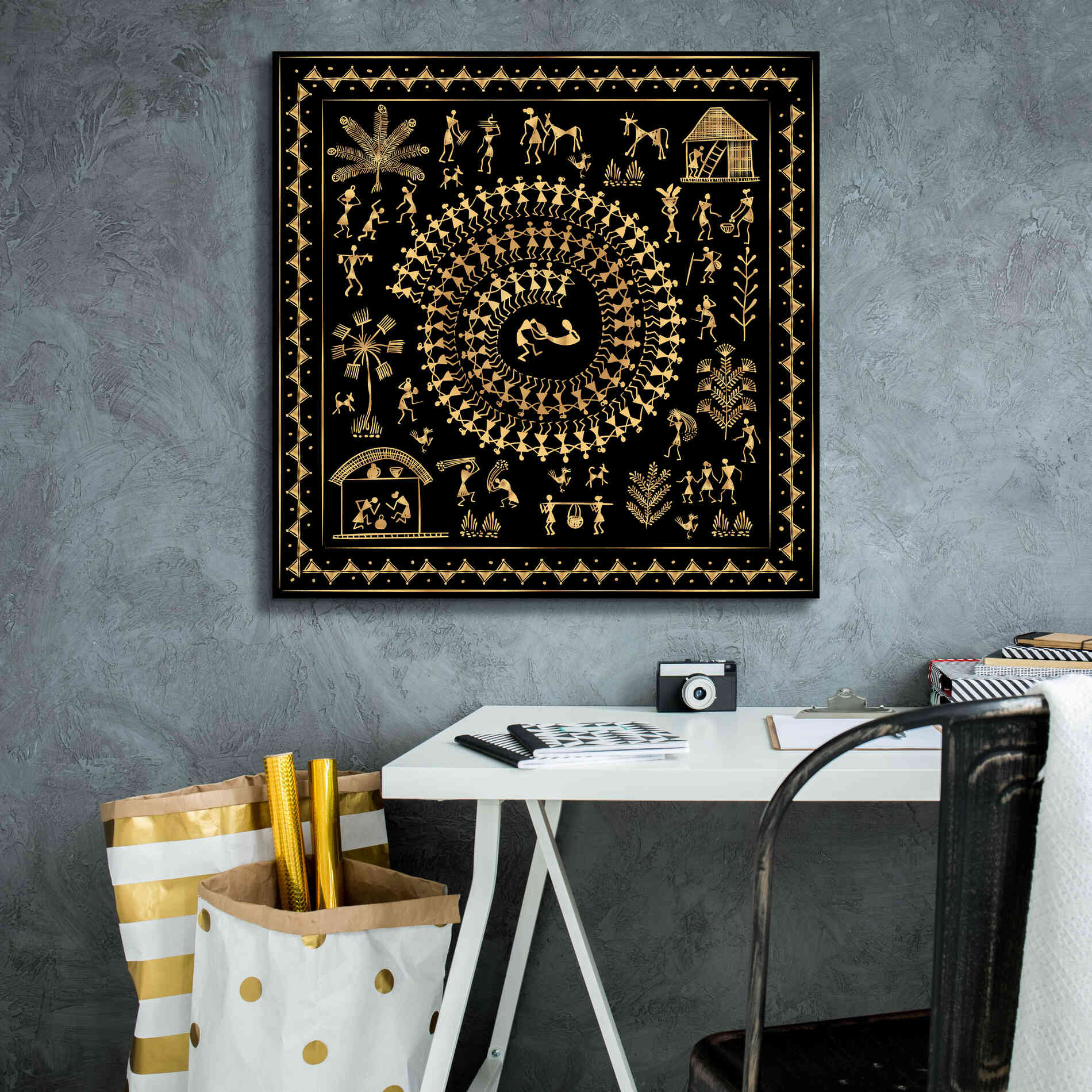 'Africania Converted' by Epic Portfolio, Giclee Canvas Wall Art,26x26