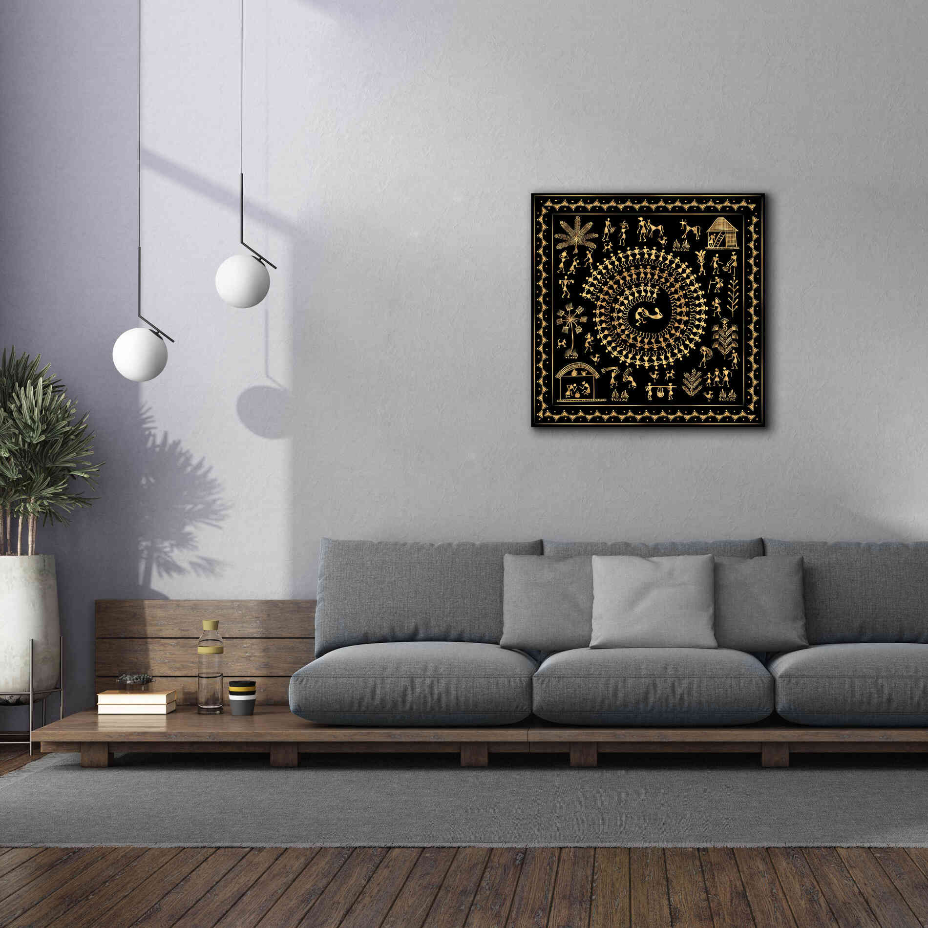 'Africania Converted' by Epic Portfolio, Giclee Canvas Wall Art,37x37