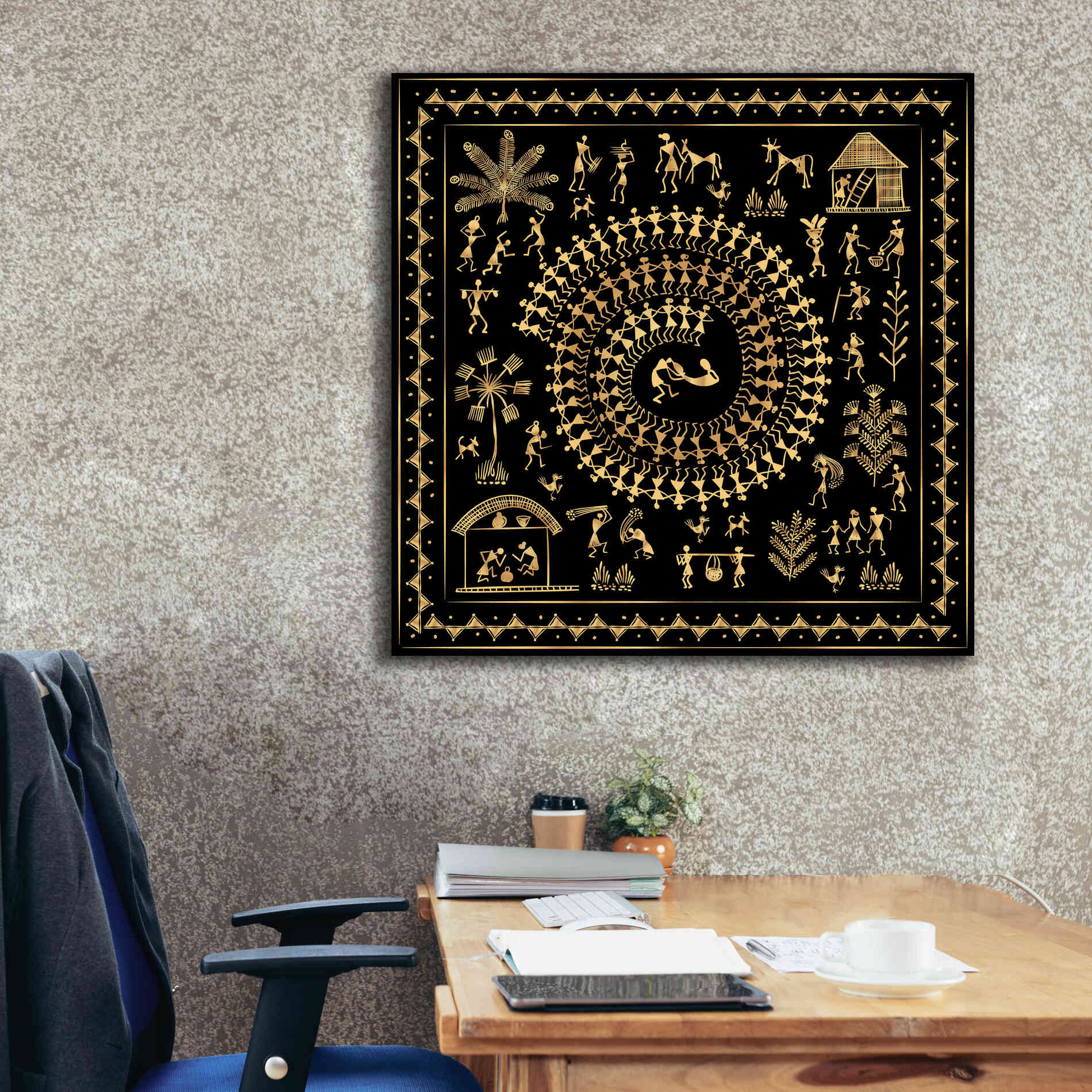 'Africania Converted' by Epic Portfolio, Giclee Canvas Wall Art,37x37