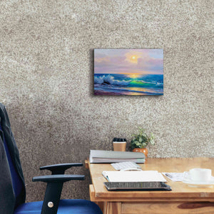 'Bali Sunset' by Epic Portfolio, Giclee Canvas Wall Art,18x12