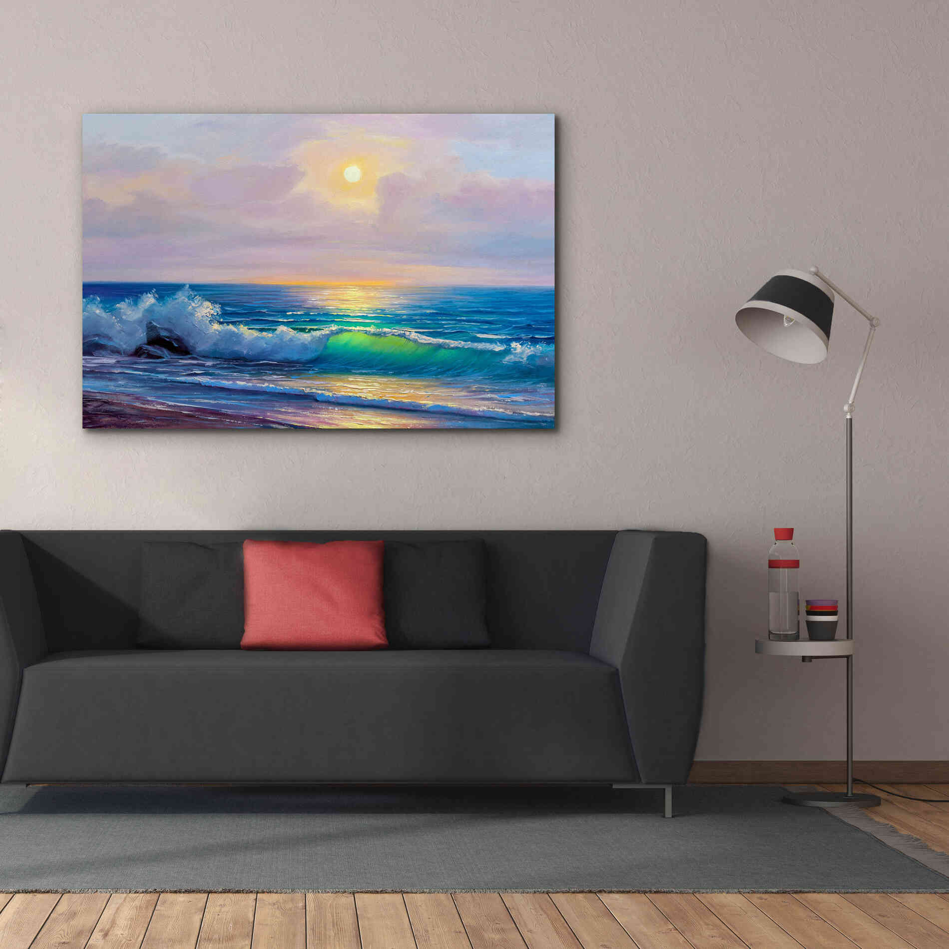 'Bali Sunset' by Epic Portfolio, Giclee Canvas Wall Art,60x40