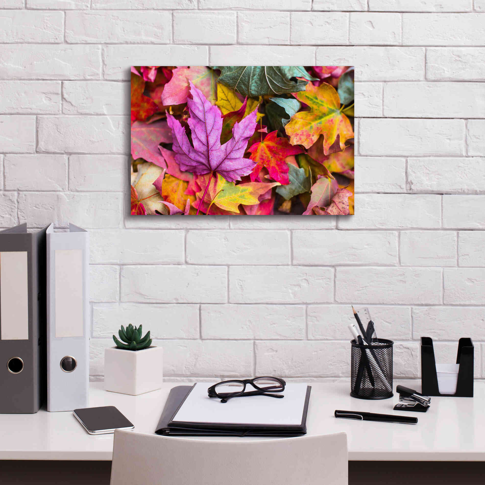 'Beautiful Fall' by Epic Portfolio, Giclee Canvas Wall Art,18x12