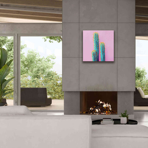 Image of 'Bubble Gum Cactus' by Epic Portfolio, Giclee Canvas Wall Art,26x26