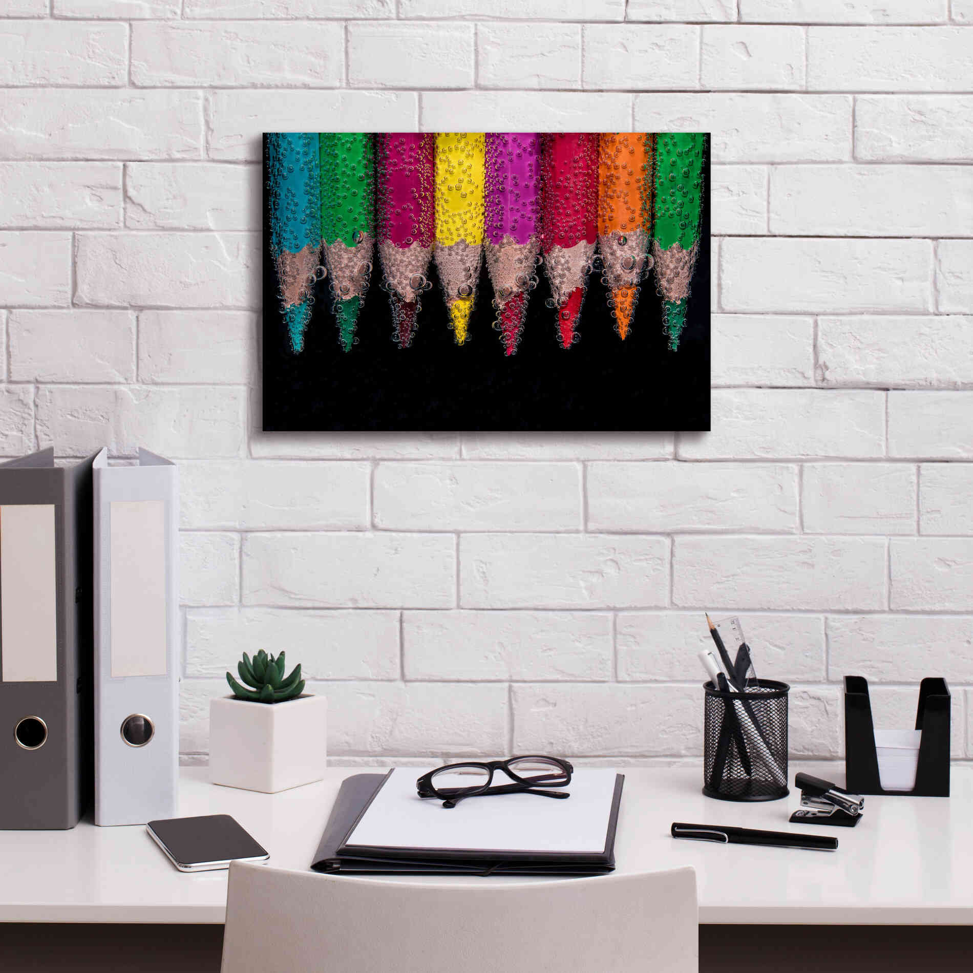 'Bubbly' by Epic Portfolio, Giclee Canvas Wall Art,18x12