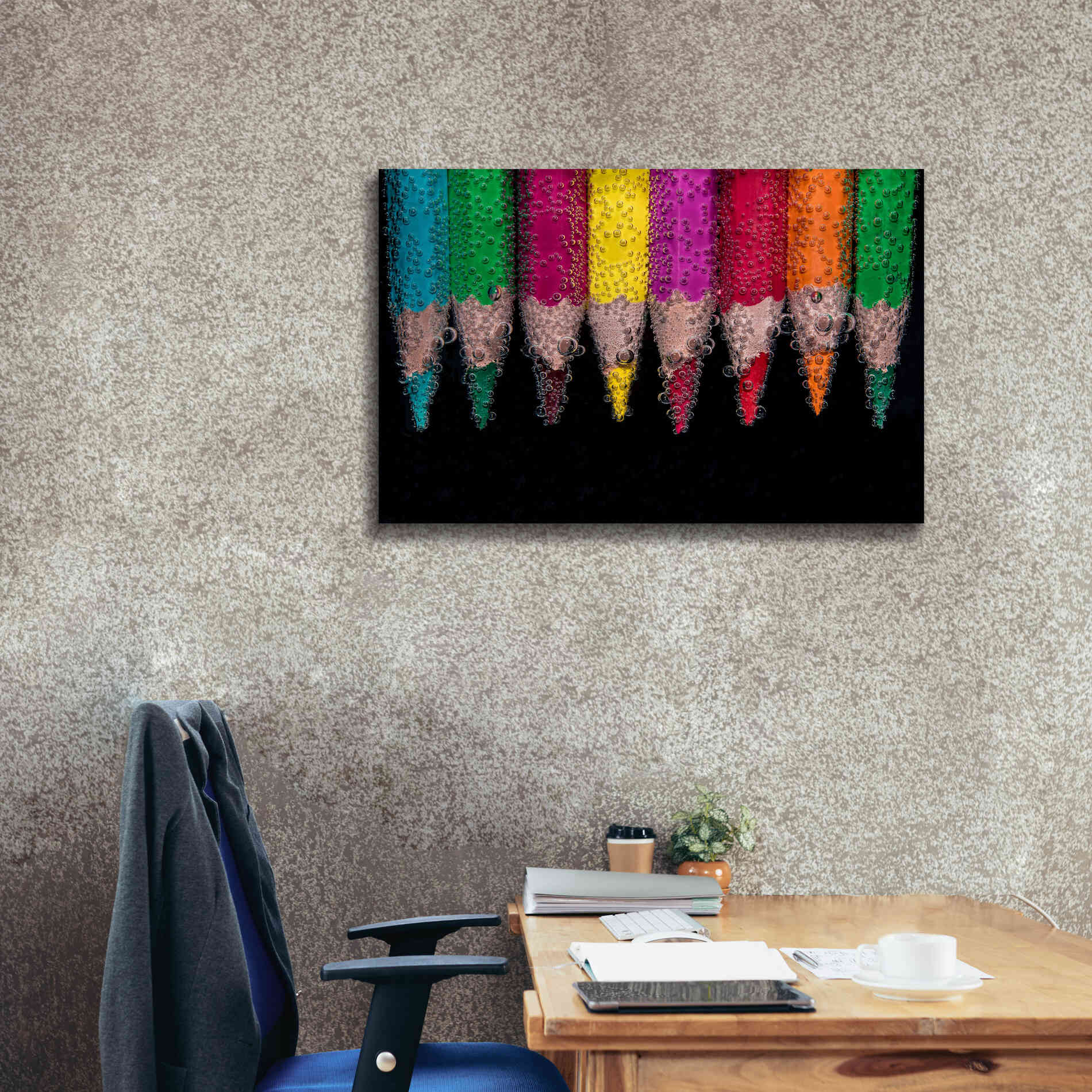 'Bubbly' by Epic Portfolio, Giclee Canvas Wall Art,40x26