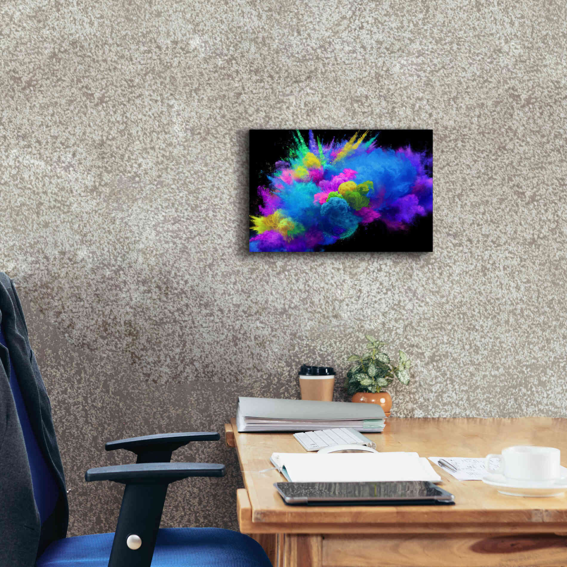 'Colorful Avalanche' by Epic Portfolio, Giclee Canvas Wall Art,18x12