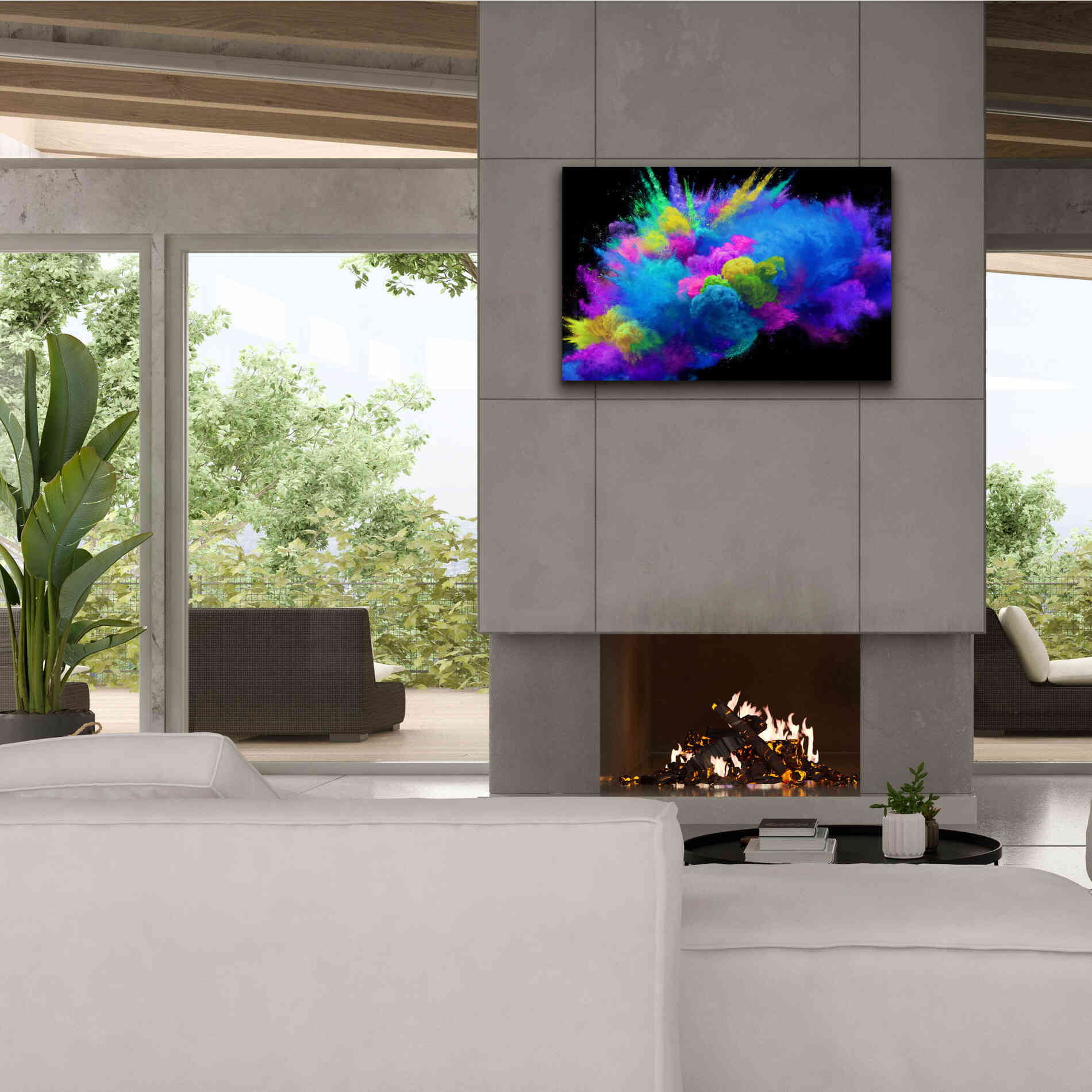 'Colorful Avalanche' by Epic Portfolio, Giclee Canvas Wall Art,40x26