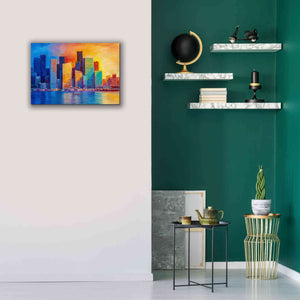 'Colorful Skyline' by Epic Portfolio, Giclee Canvas Wall Art,26x18