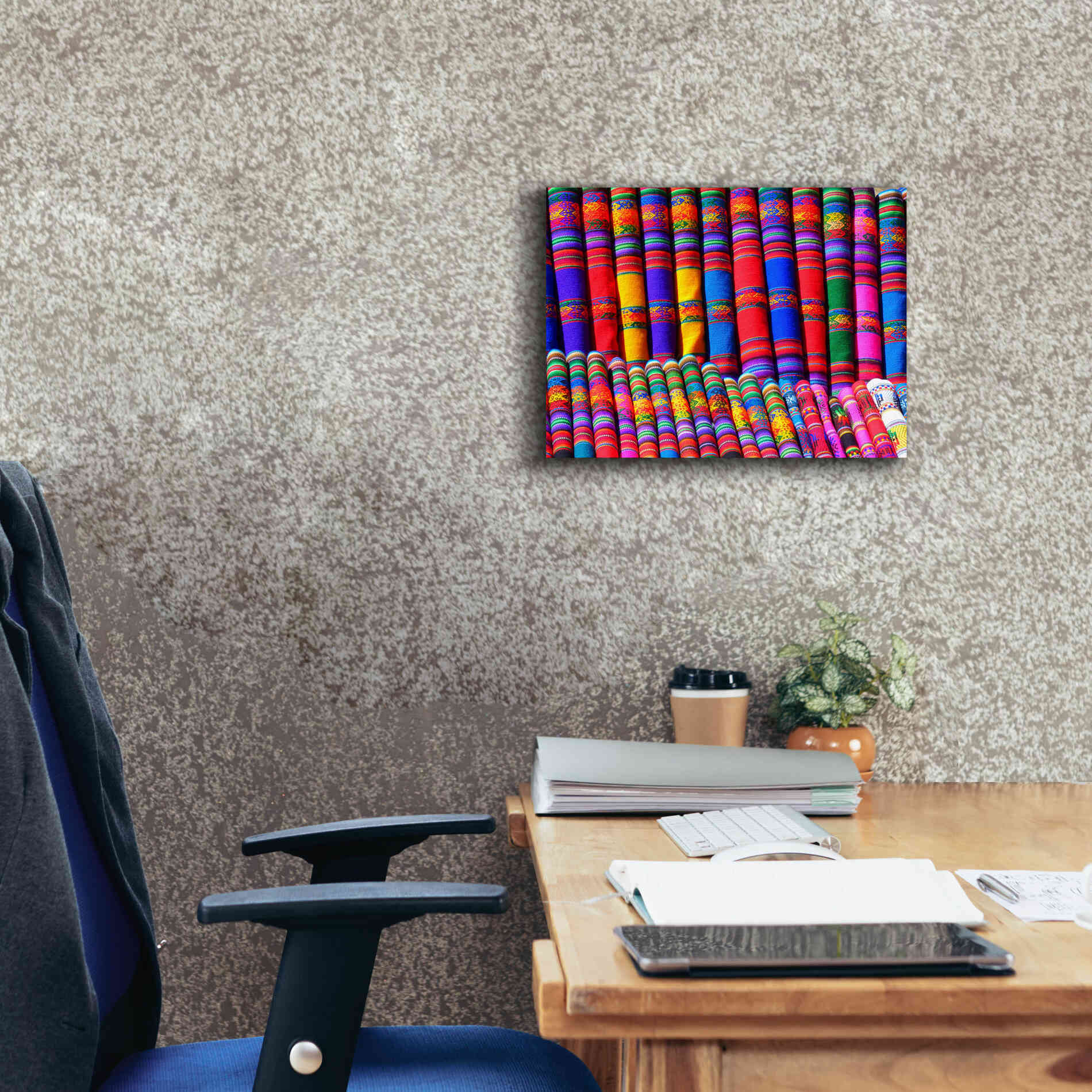 'Colors Of The World' by Epic Portfolio, Giclee Canvas Wall Art,16x12