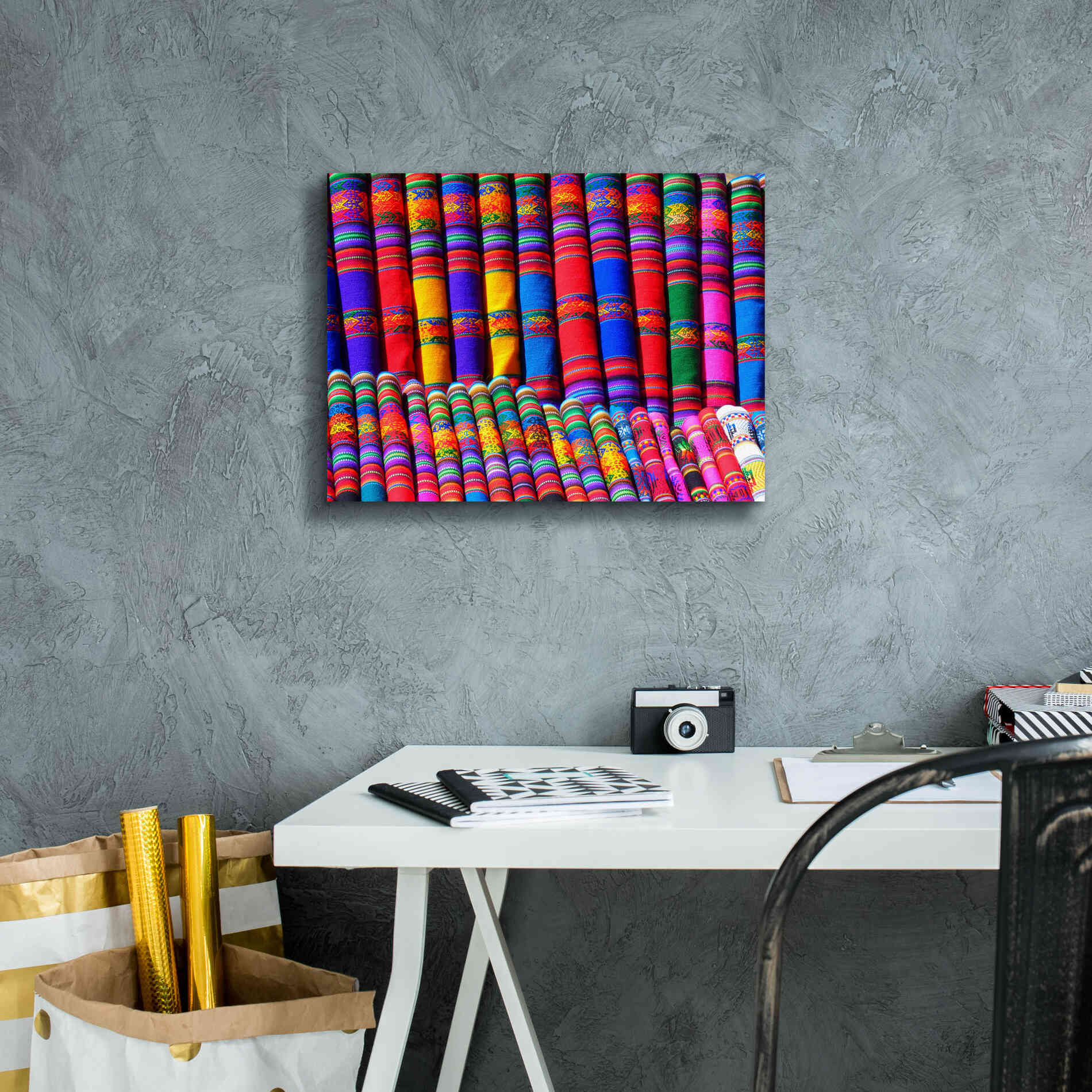 'Colors Of The World' by Epic Portfolio, Giclee Canvas Wall Art,16x12