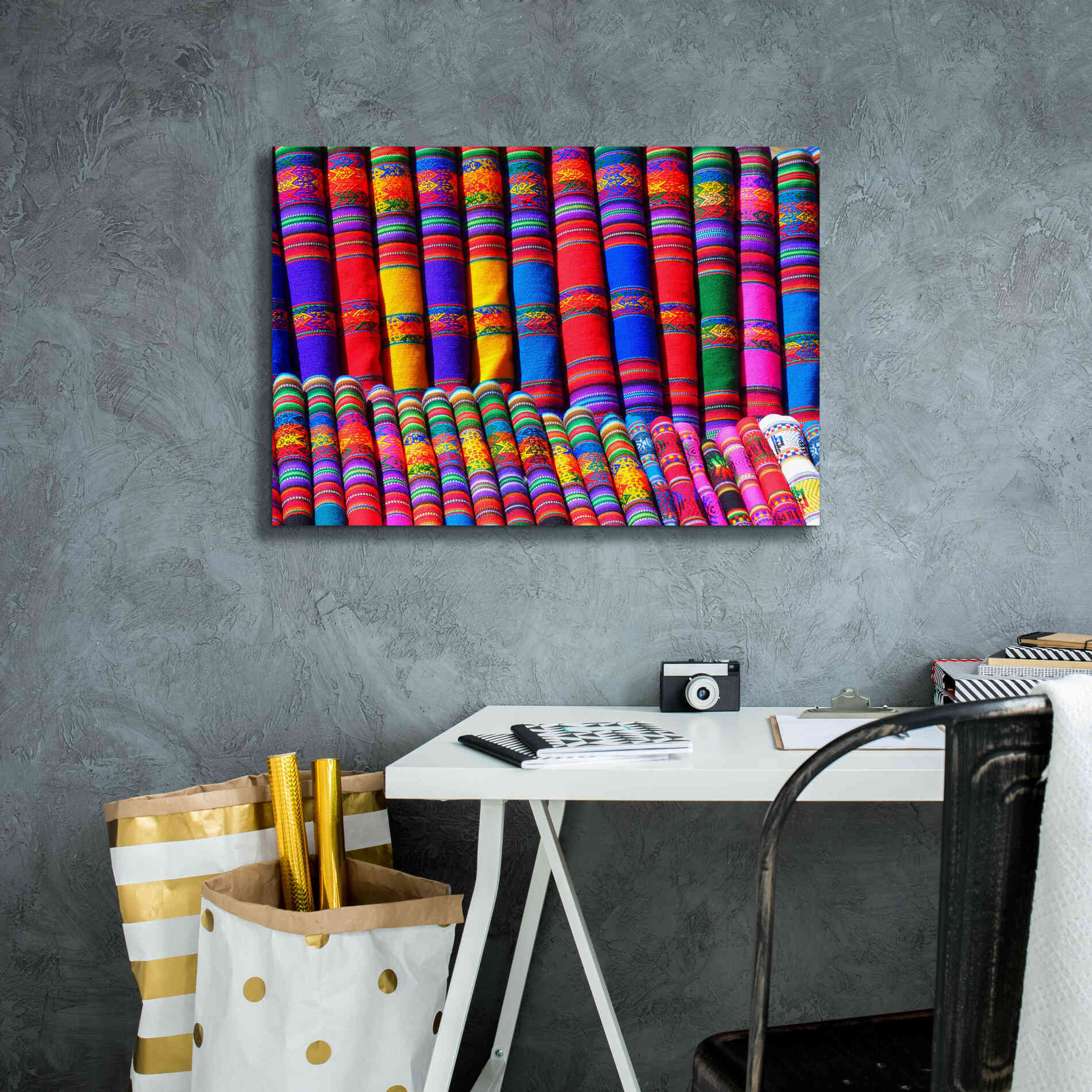 'Colors Of The World' by Epic Portfolio, Giclee Canvas Wall Art,26x18