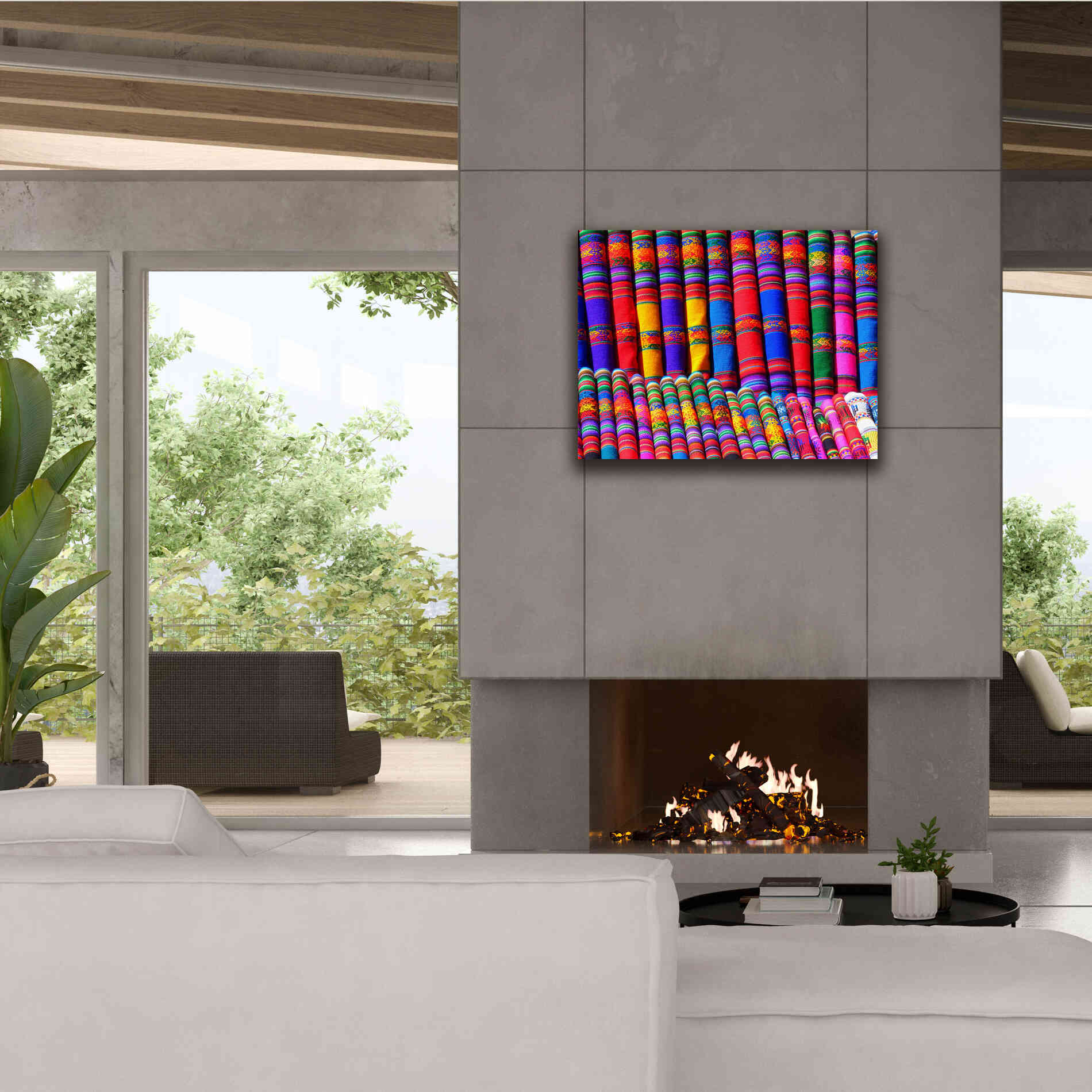 'Colors Of The World' by Epic Portfolio, Giclee Canvas Wall Art,34x26