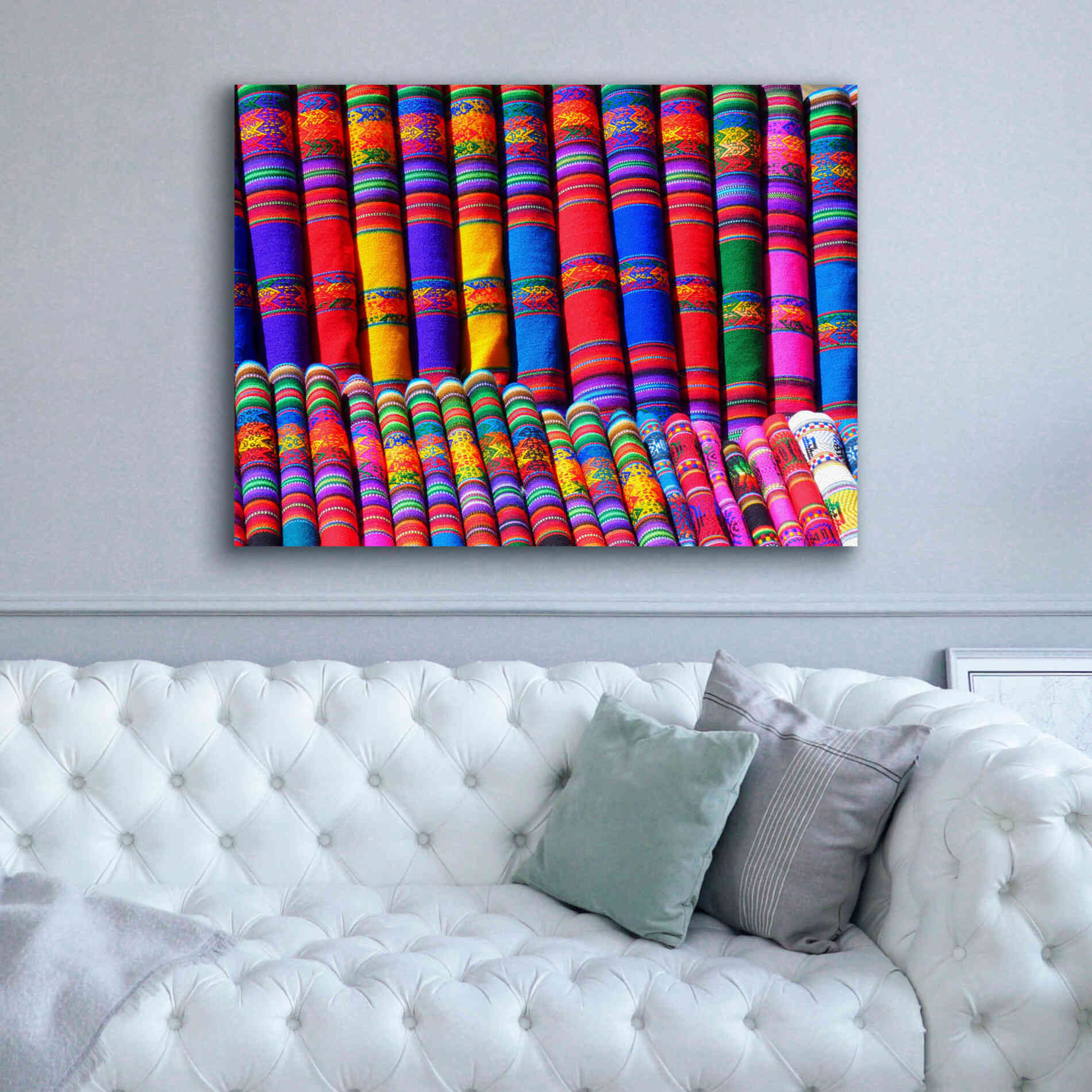 'Colors Of The World' by Epic Portfolio, Giclee Canvas Wall Art,54x40