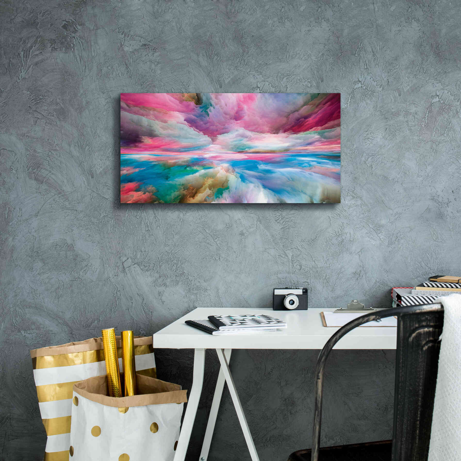 'Emotional Madness' by Epic Portfolio, Giclee Canvas Wall Art,24x12