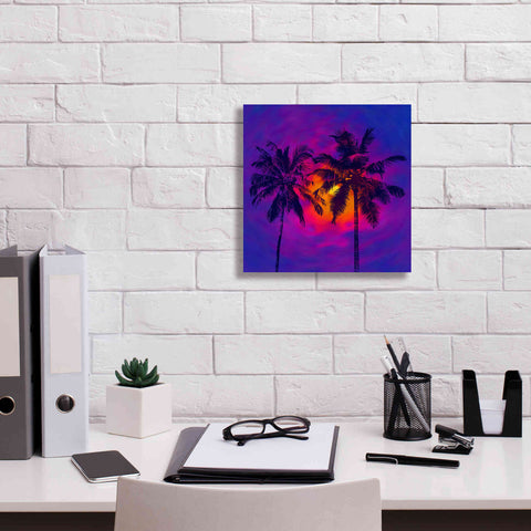 Image of 'Good Night Florida' by Epic Portfolio, Giclee Canvas Wall Art,12x12