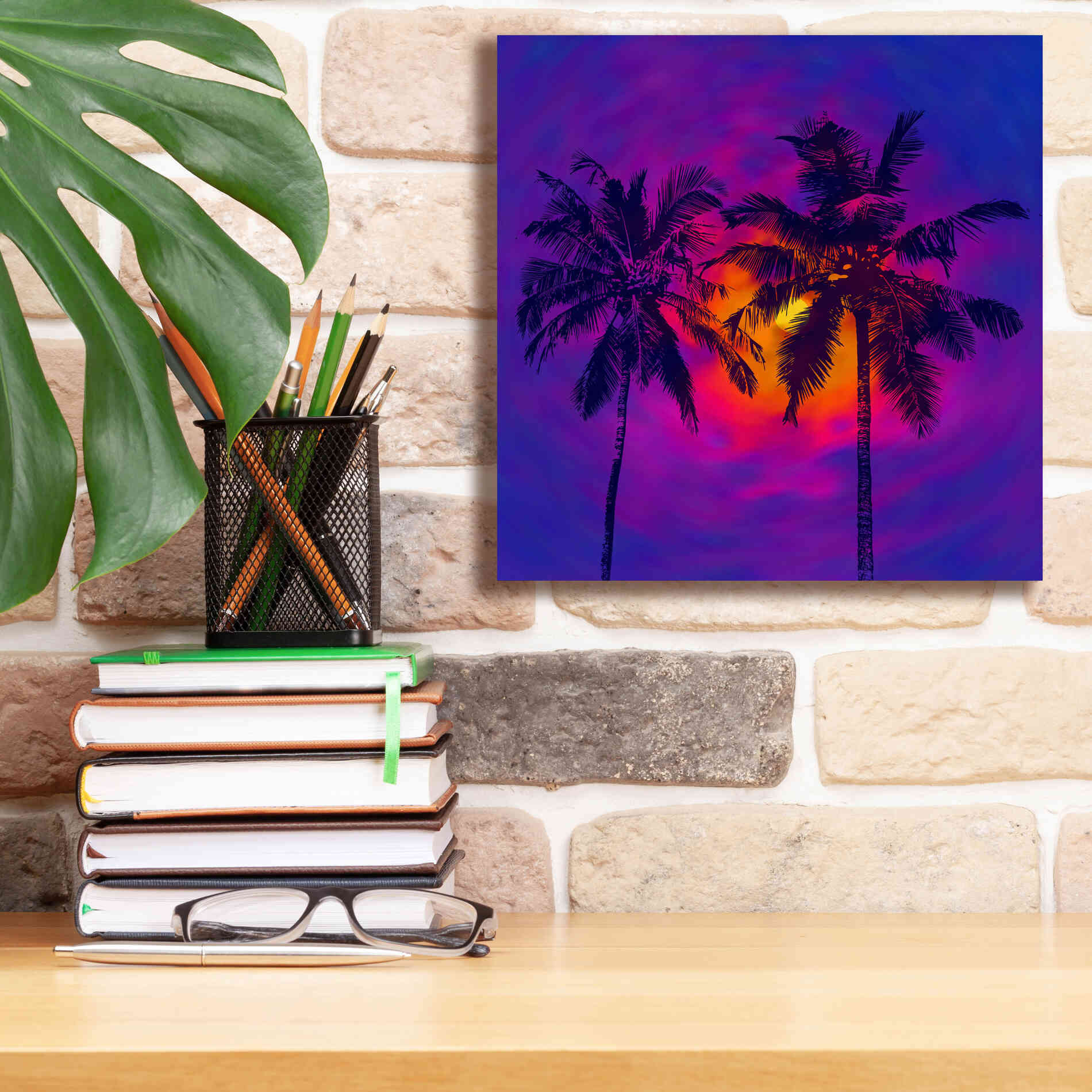 'Good Night Florida' by Epic Portfolio, Giclee Canvas Wall Art,12x12