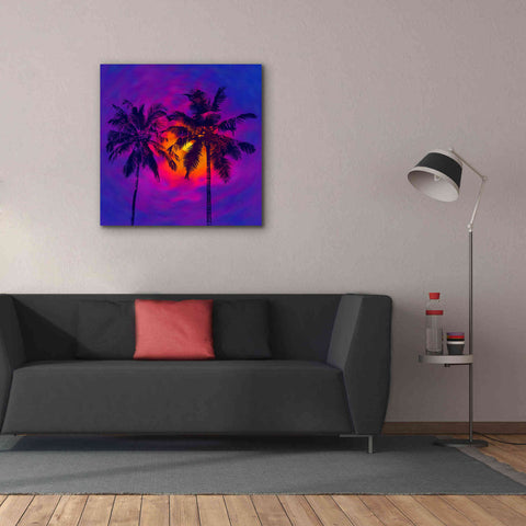 Image of 'Good Night Florida' by Epic Portfolio, Giclee Canvas Wall Art,37x37