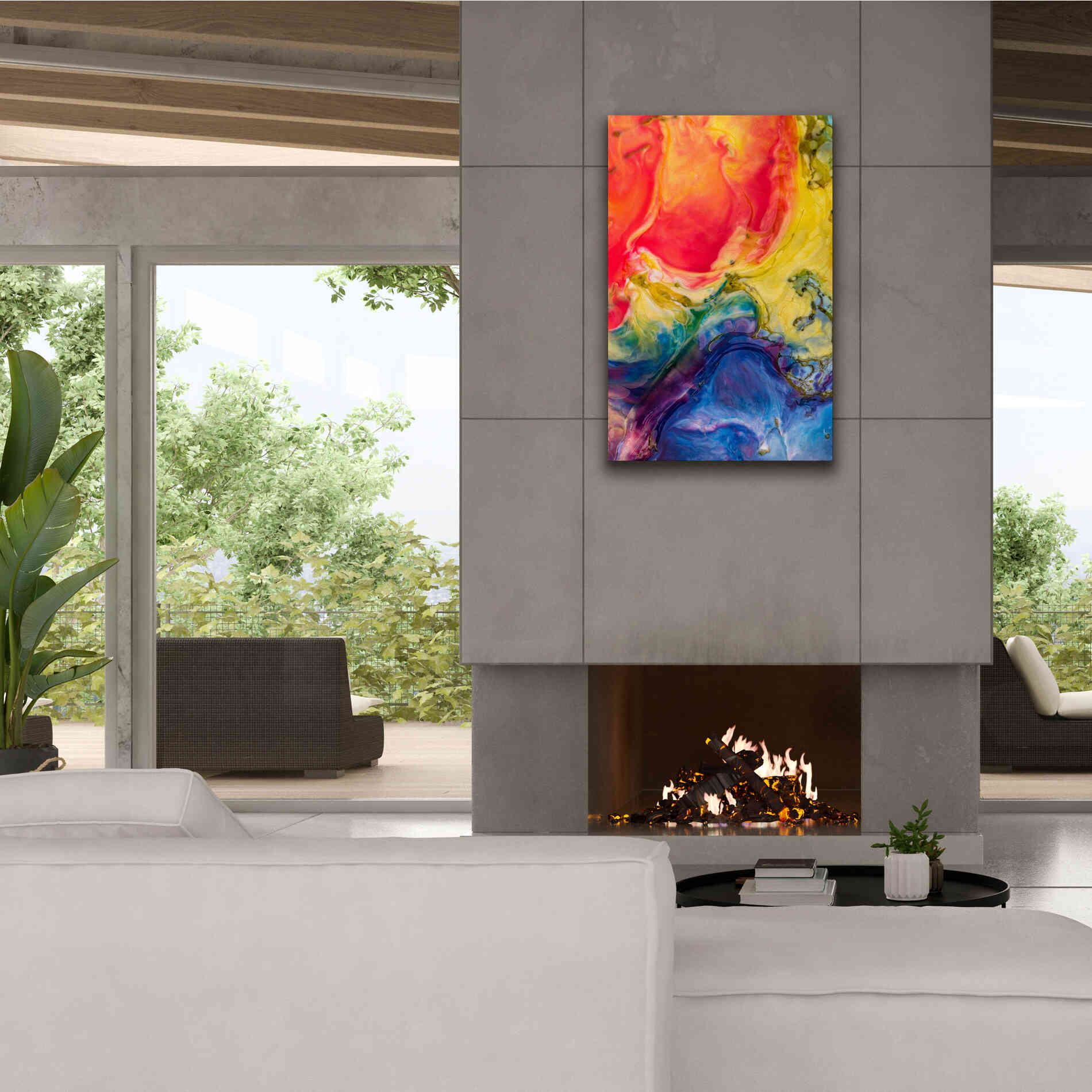 'Ice Cream Flow' by Epic Portfolio, Giclee Canvas Wall Art,26x40