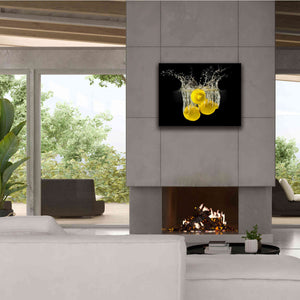 'Lemon Splash' by Epic Portfolio, Giclee Canvas Wall Art,34x26