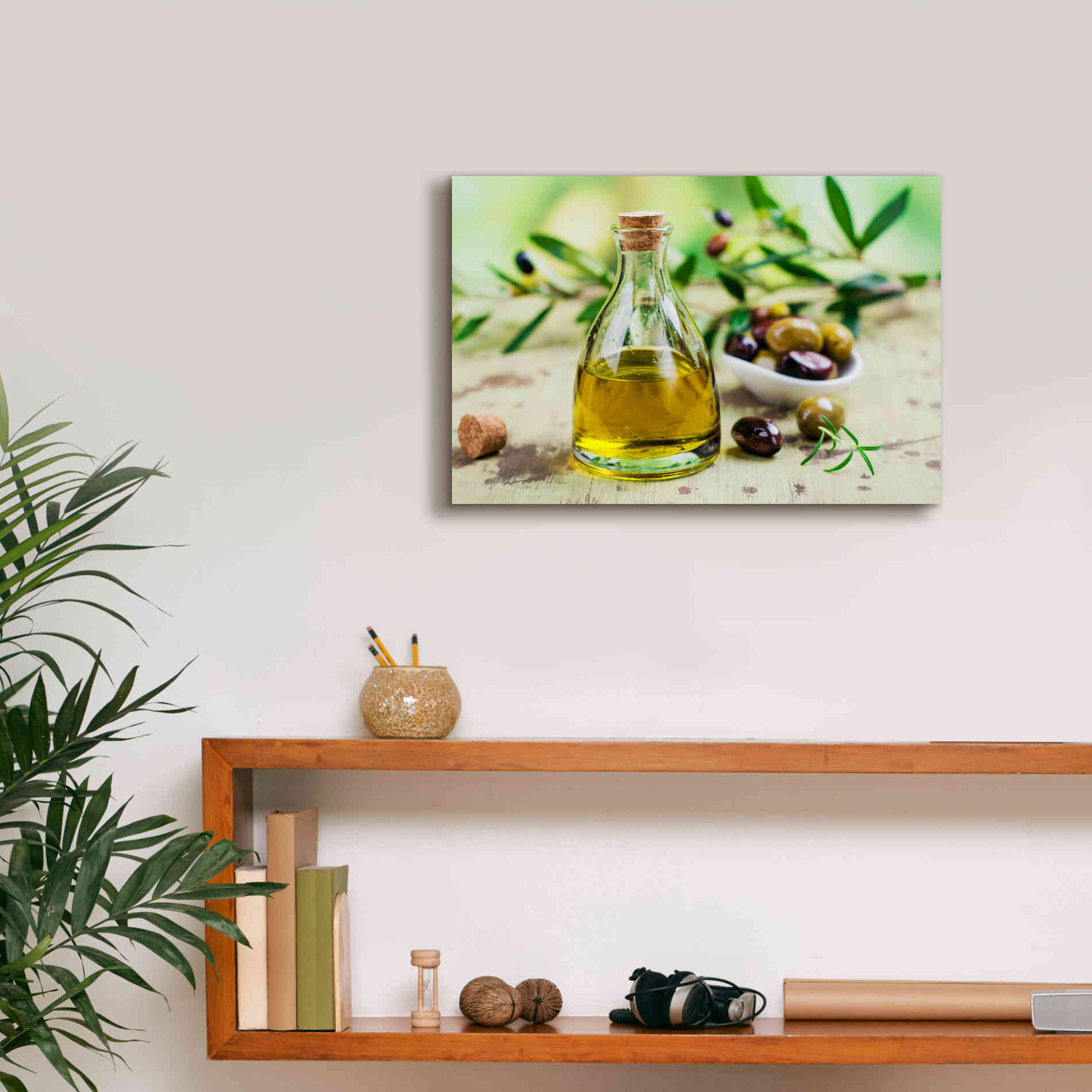 'Mama's Kitchen - Olive Oil' by Epic Portfolio, Giclee Canvas Wall Art,18x12