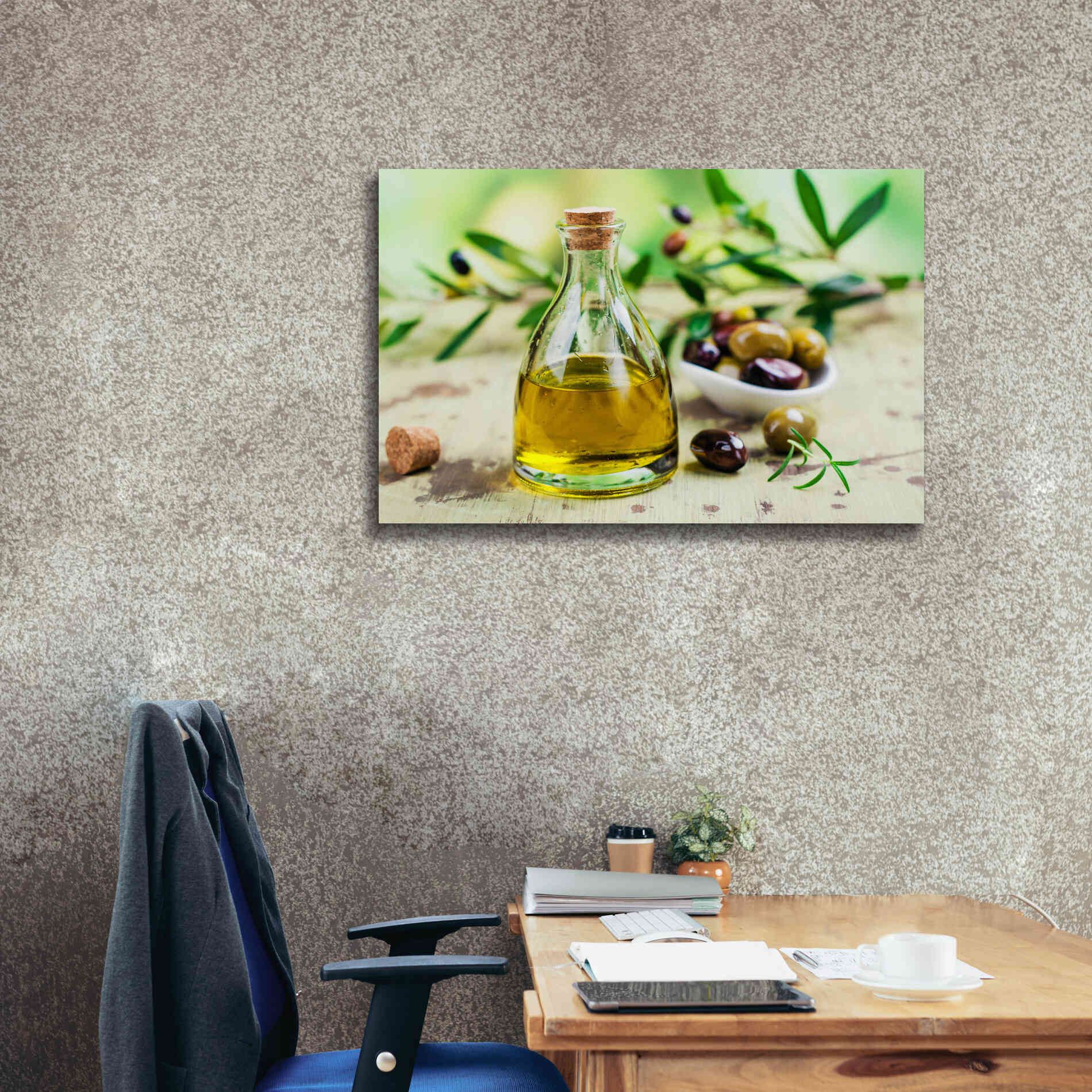 'Mama's Kitchen - Olive Oil' by Epic Portfolio, Giclee Canvas Wall Art,40x26