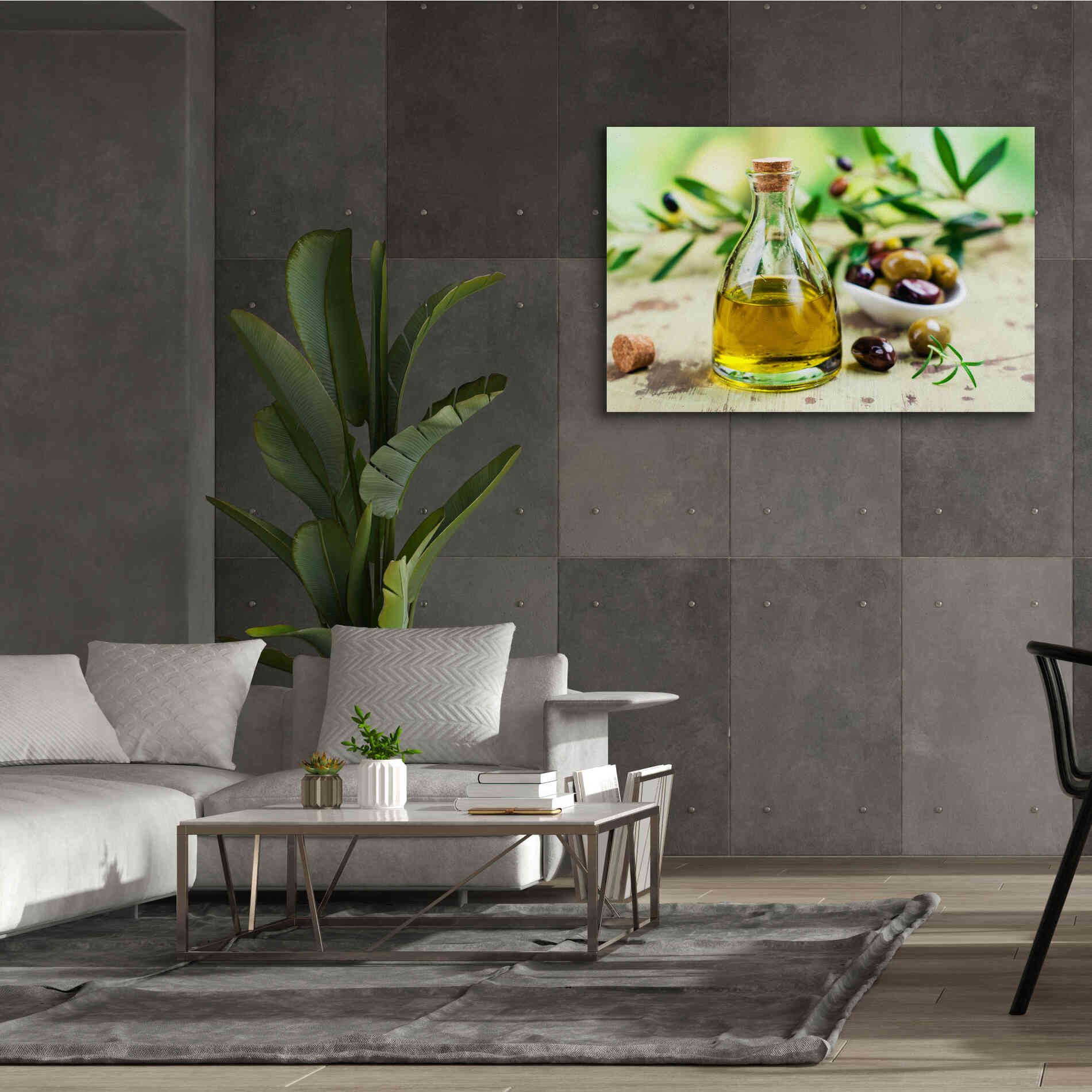 'Mama's Kitchen - Olive Oil' by Epic Portfolio, Giclee Canvas Wall Art,60x40