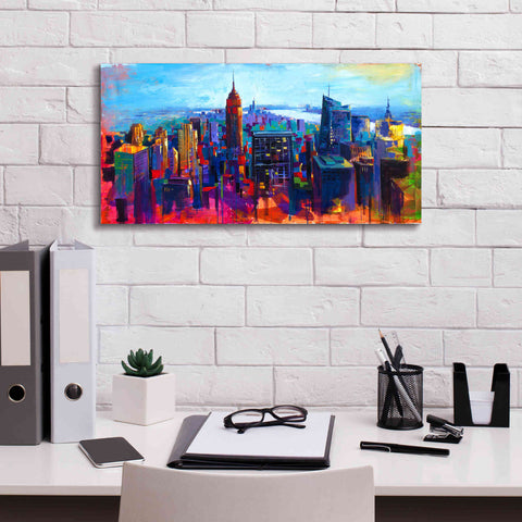 Image of 'New York Color' by Epic Portfolio, Giclee Canvas Wall Art,24x12