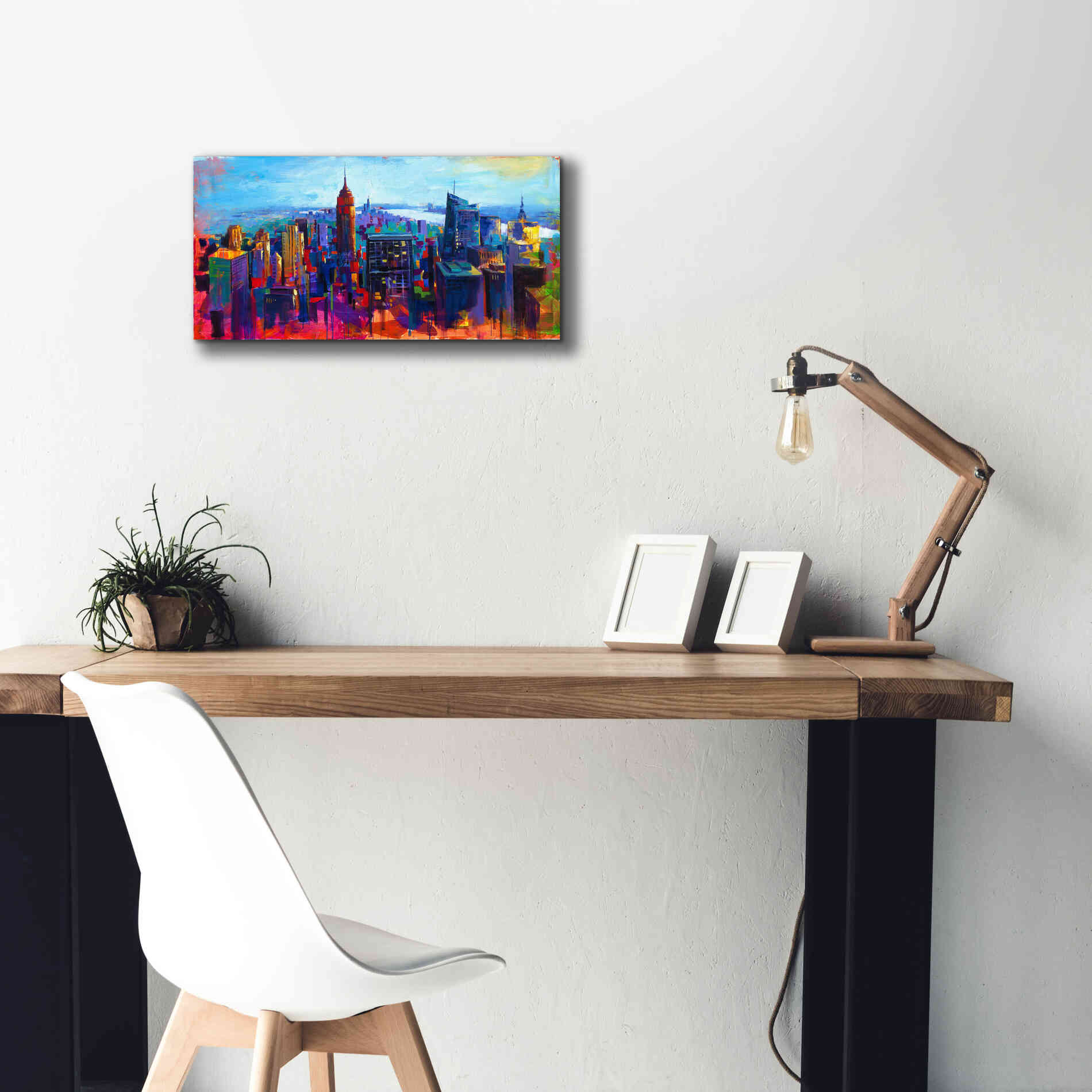 'New York Color' by Epic Portfolio, Giclee Canvas Wall Art,24x12