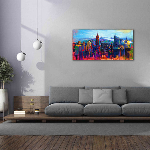 Image of 'New York Color' by Epic Portfolio, Giclee Canvas Wall Art,60x30