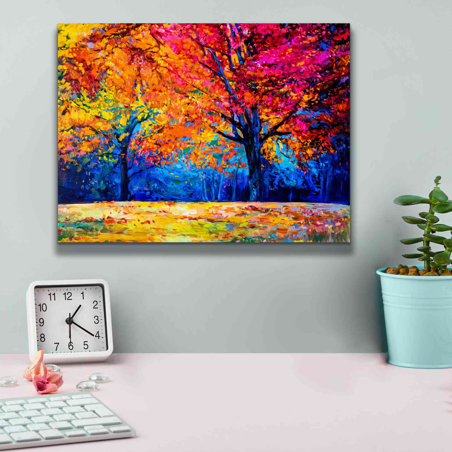 'October' by Epic Portfolio, Giclee Canvas Wall Art,16x12