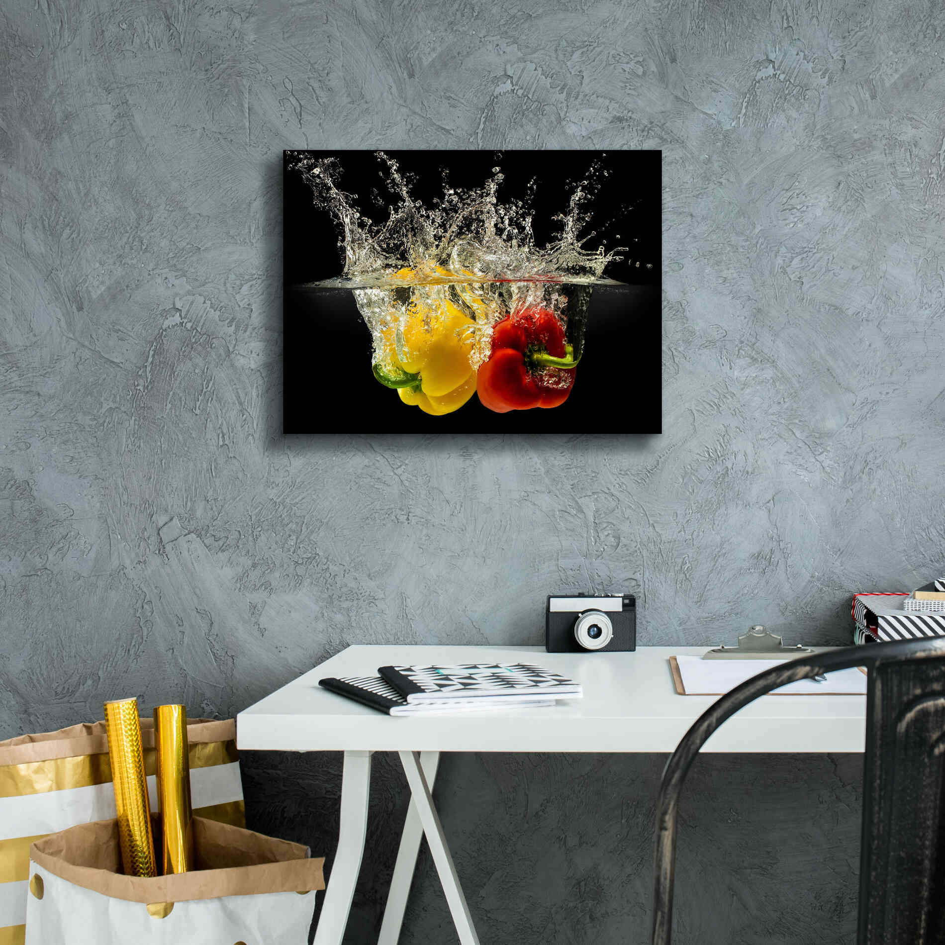 'Pepper Splash' by Epic Portfolio, Giclee Canvas Wall Art,16x12
