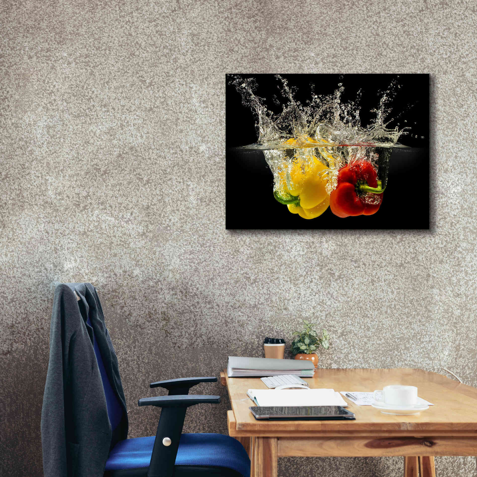 'Pepper Splash' by Epic Portfolio, Giclee Canvas Wall Art,34x26