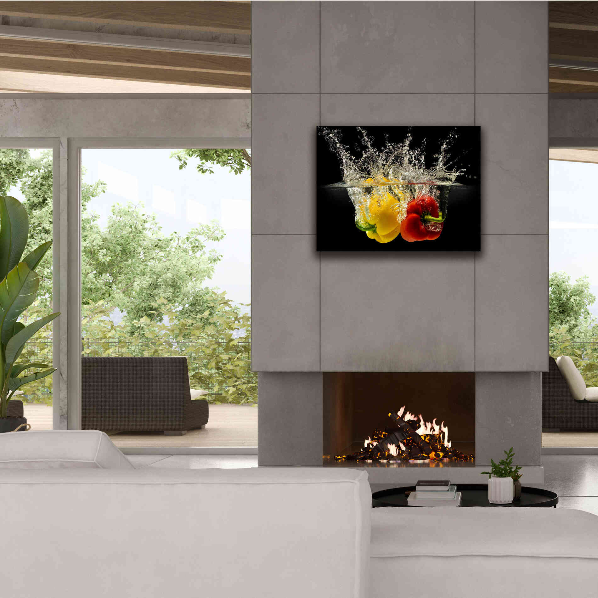 'Pepper Splash' by Epic Portfolio, Giclee Canvas Wall Art,34x26