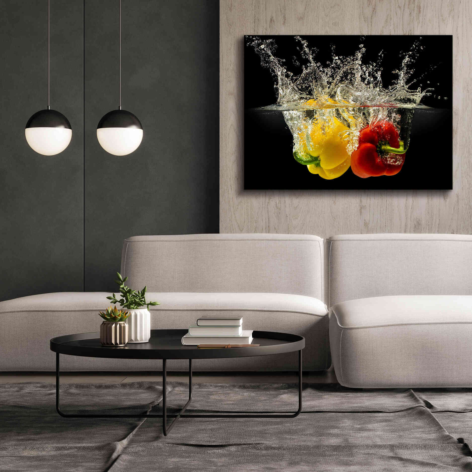 'Pepper Splash' by Epic Portfolio, Giclee Canvas Wall Art,54x40