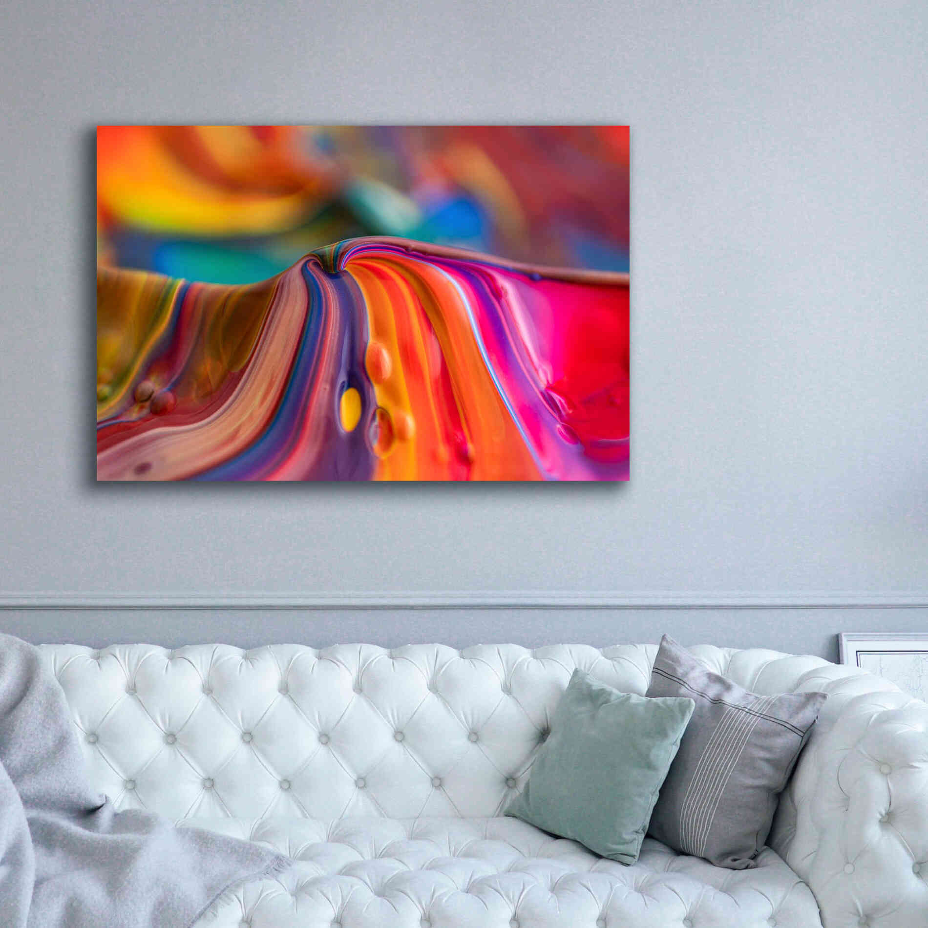 'Rainbow Lava' by Epic Portfolio, Giclee Canvas Wall Art,60x40