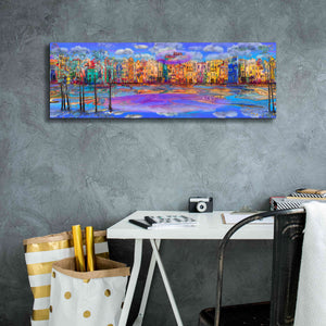 'Trippy Amsterdam' by Epic Portfolio, Giclee Canvas Wall Art,36x12