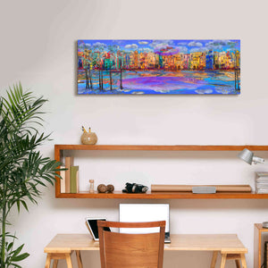 'Trippy Amsterdam' by Epic Portfolio, Giclee Canvas Wall Art,36x12