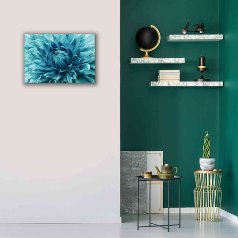 Image of 'Turquoise Dahlia' by Epic Portfolio, Giclee Canvas Wall Art,26x18