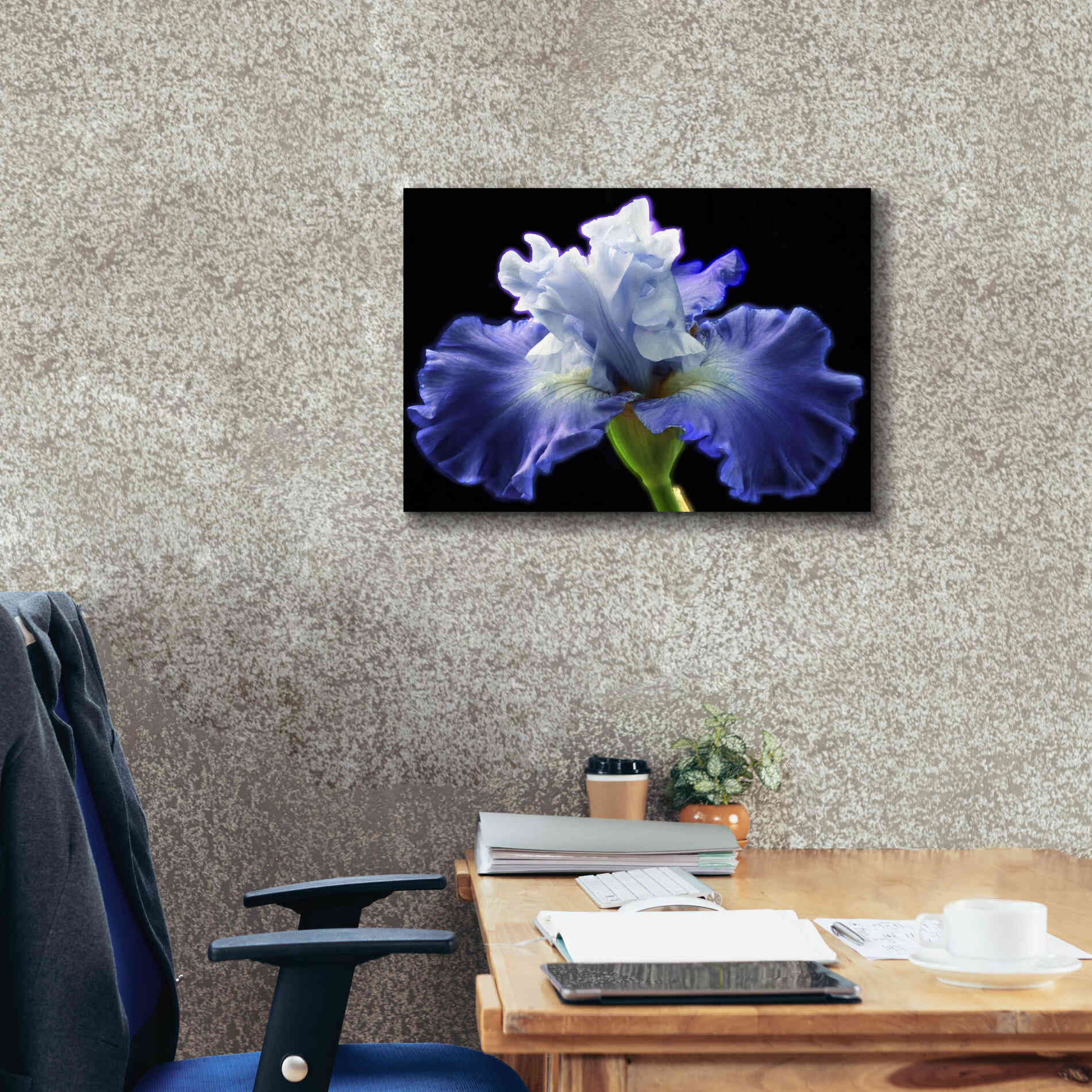'Violet Blaze ' by Epic Portfolio, Giclee Canvas Wall Art,26x18