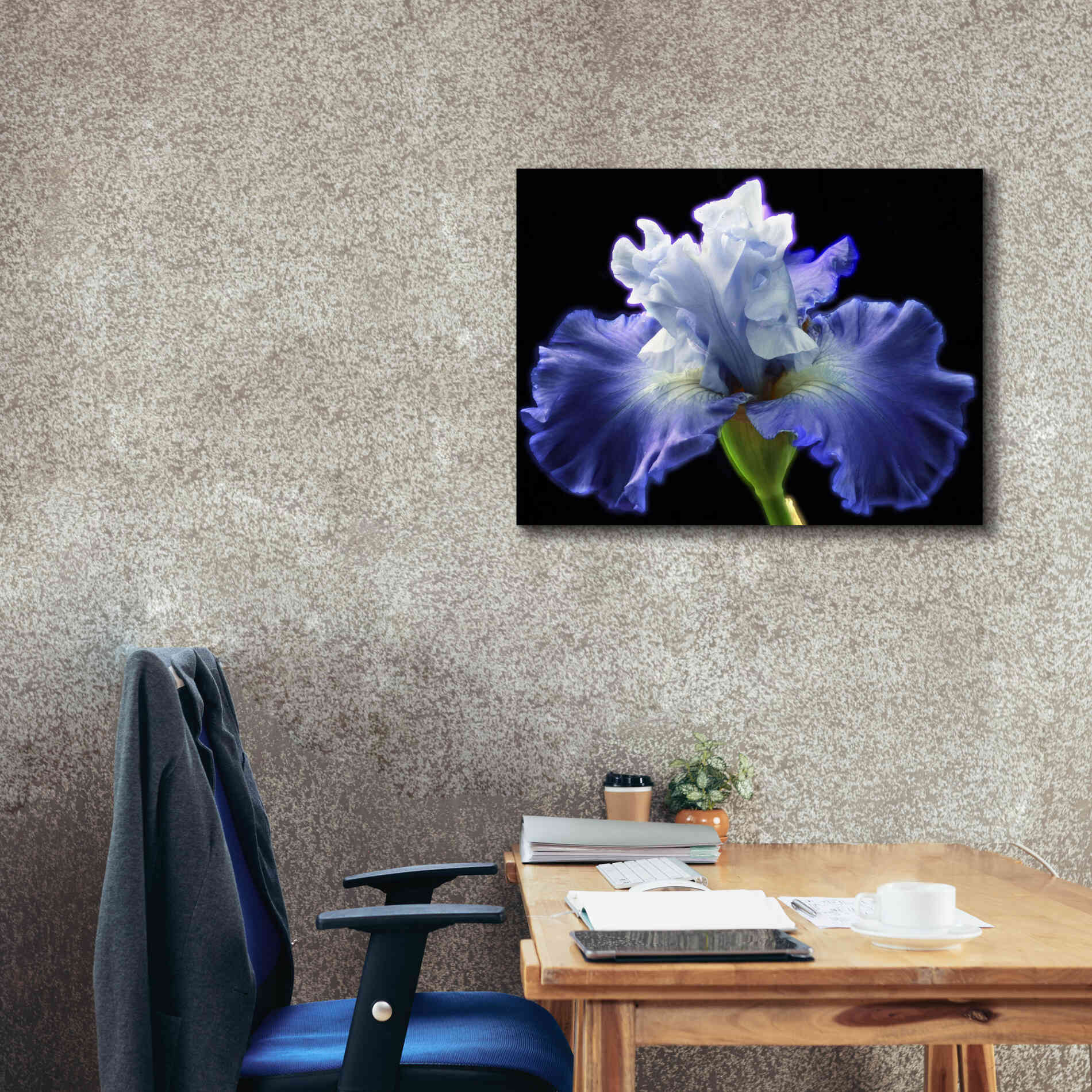 'Violet Blaze ' by Epic Portfolio, Giclee Canvas Wall Art,34x26