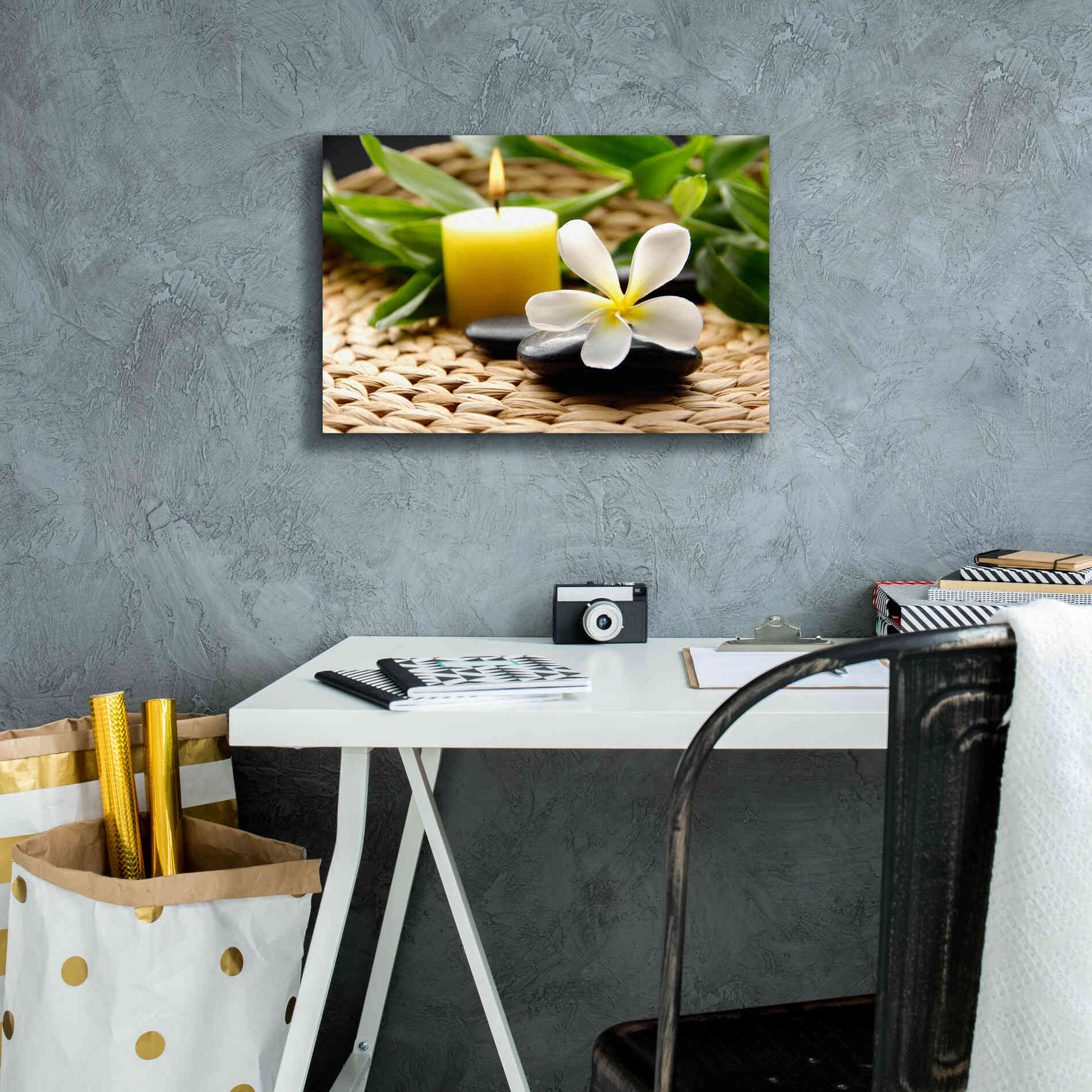 'Zen Moments' by Epic Portfolio, Giclee Canvas Wall Art,18x12