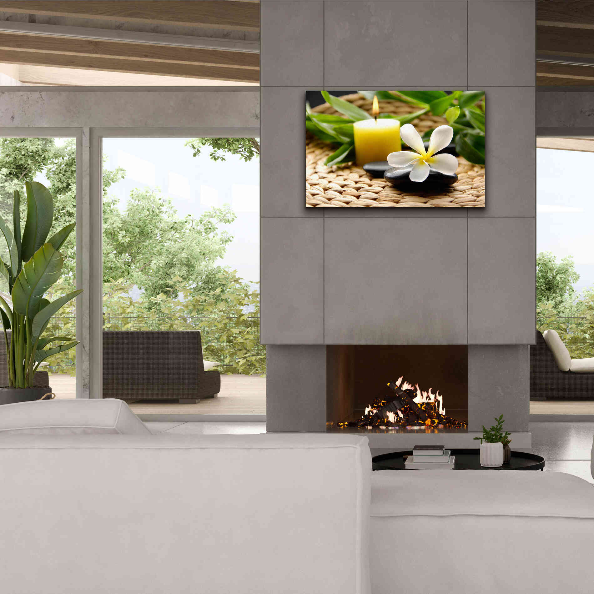 'Zen Moments' by Epic Portfolio, Giclee Canvas Wall Art,40x26