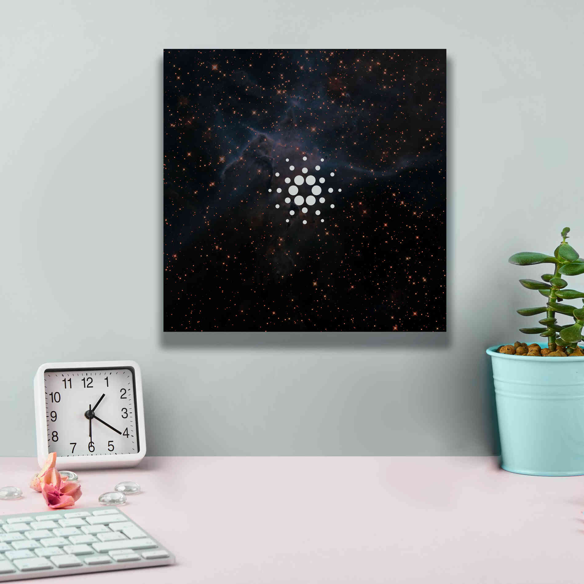 'Constellation Cardano' by Epic Portfolio, Giclee Canvas Wall Art,12x12